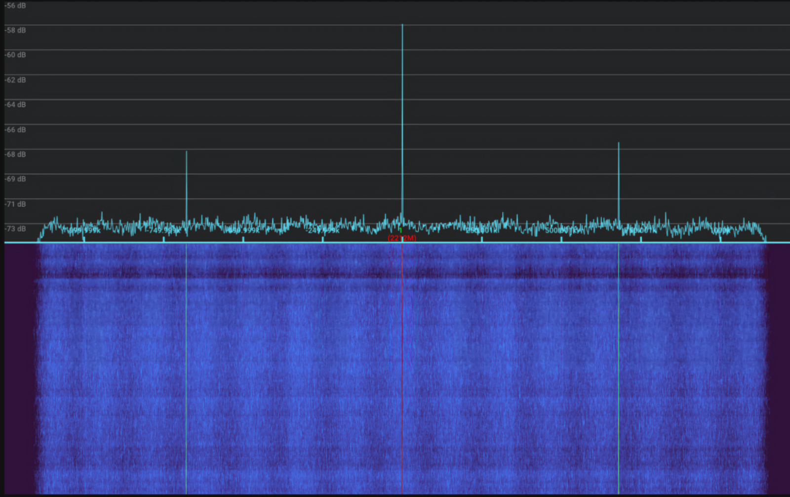 SLIM lander radio signal from the Moon surface captured with INTREPID 500-12 5.0m ground station for S/X-band