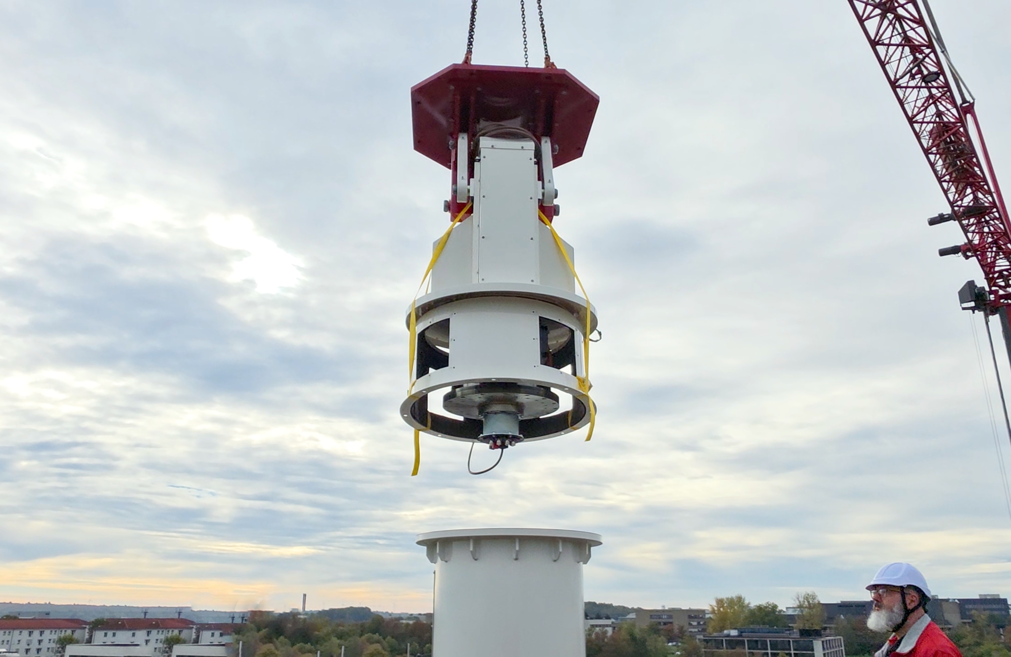 Installing GS-400II on top of the new column