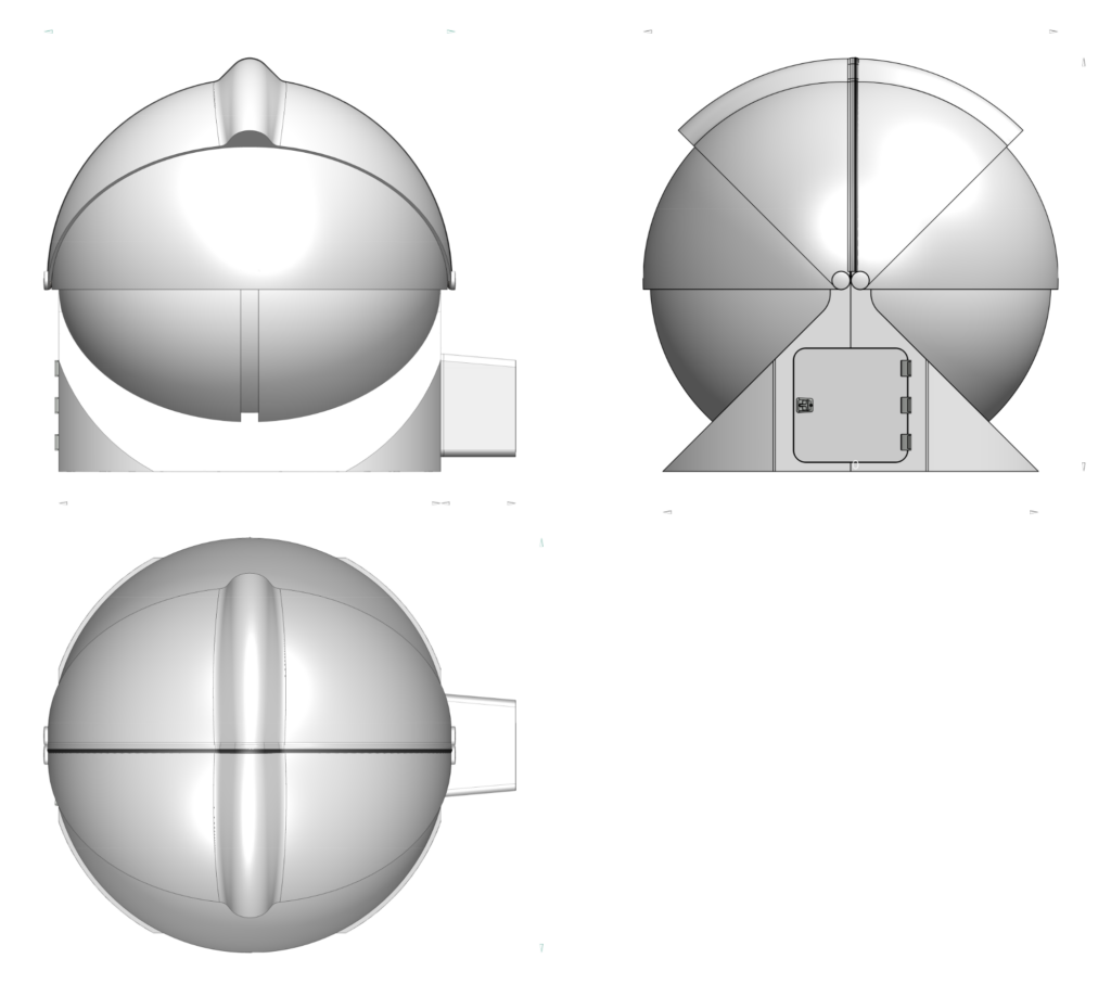 OUTPOST 3M - Computerized All-Sky dome for telescopes and space monitoring