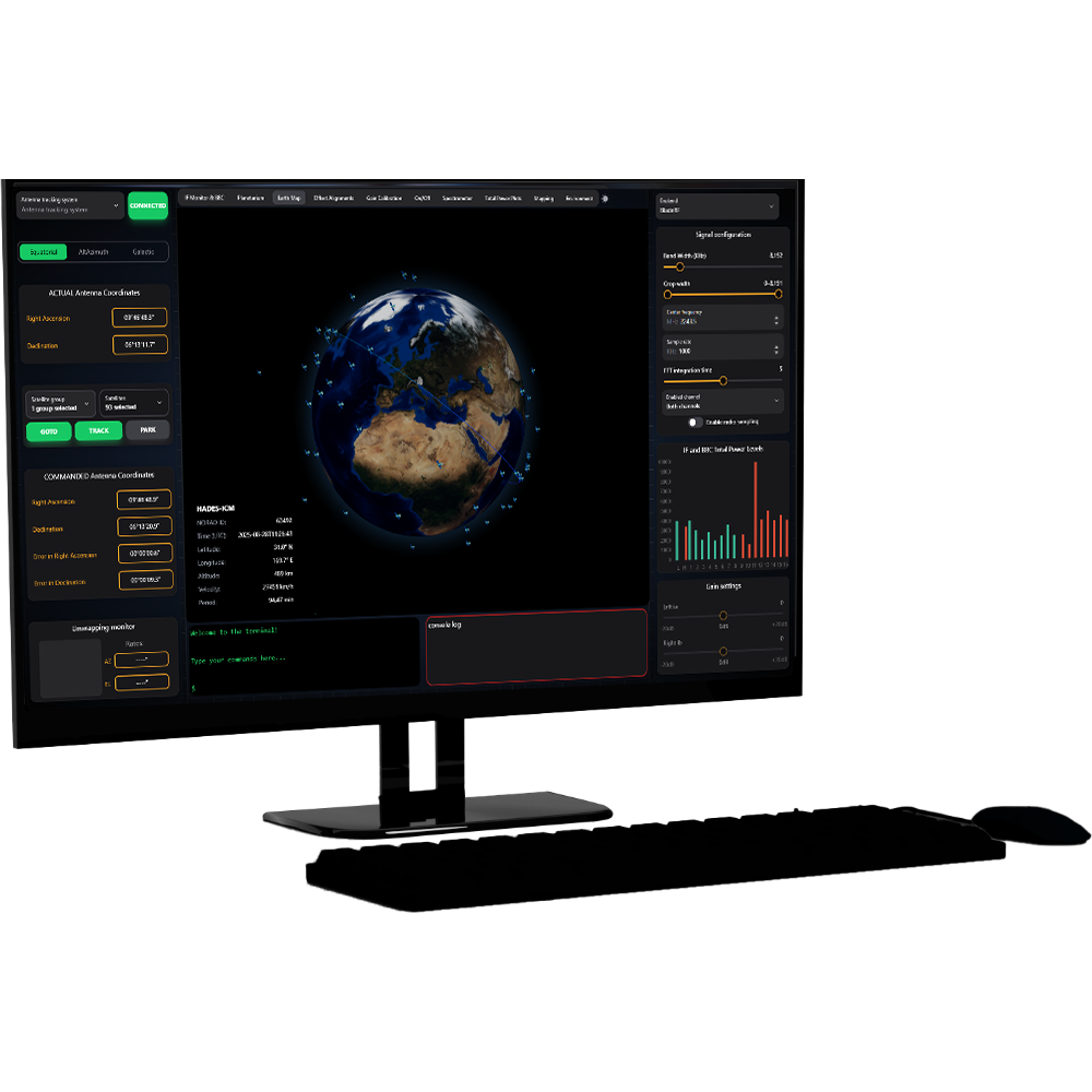RADIO2SPACE workstation software for INTREPID ground station